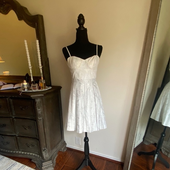 Aidan mattox dress silver. - Picture 1 of 4